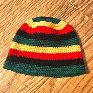 Rasta Knit Beanie Hat Halloween Jamaican Hat